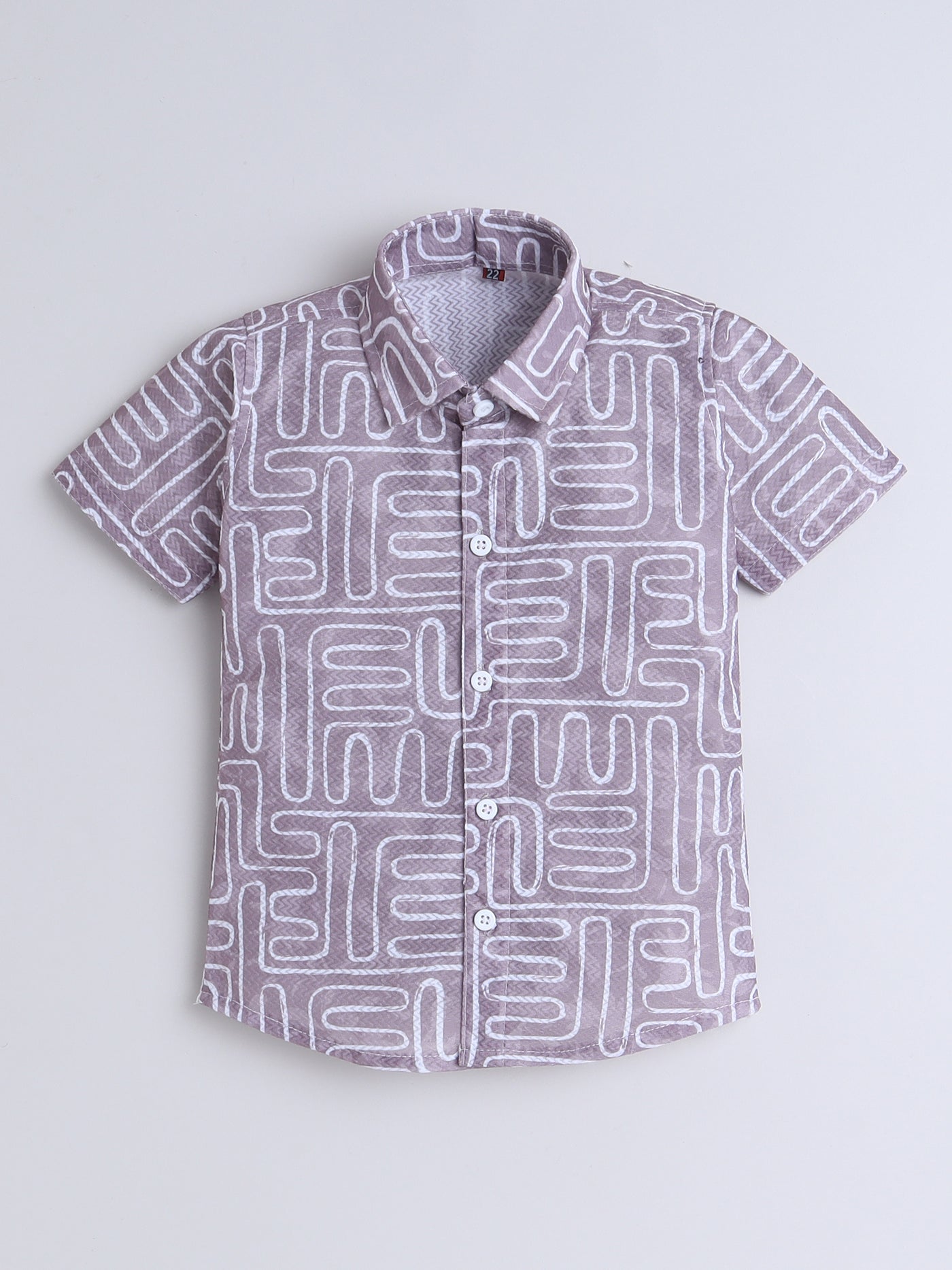 Boys Half Sleeves Printed Shirt & Shorts Set