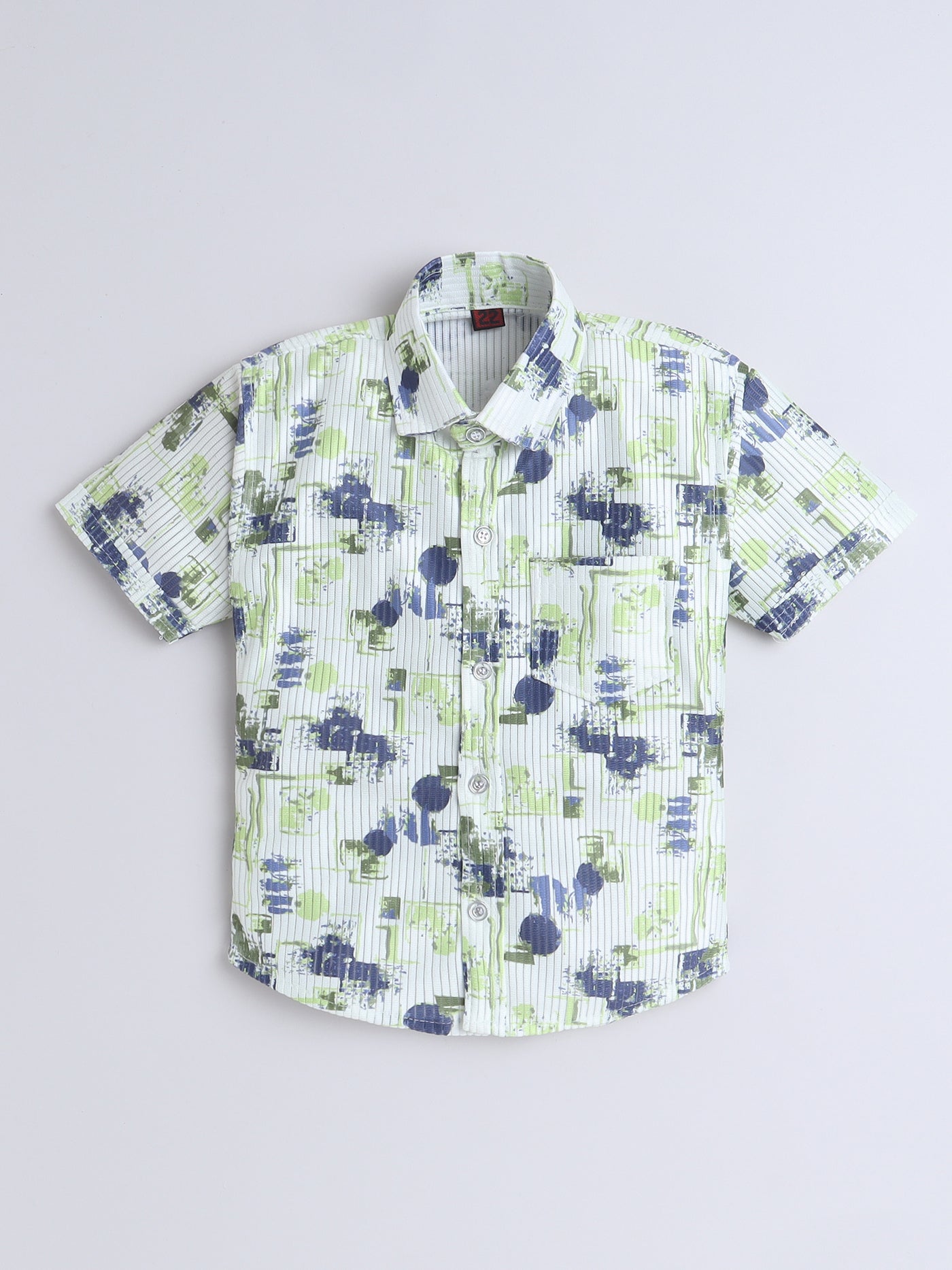 Boys Half Sleeves Printed Shirt & Shorts Set