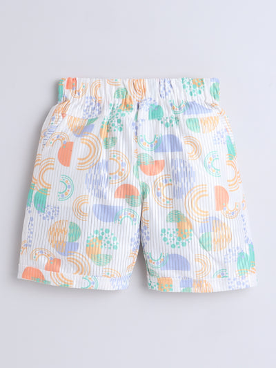 Boys Half Sleeves Printed Shirt & Shorts Set