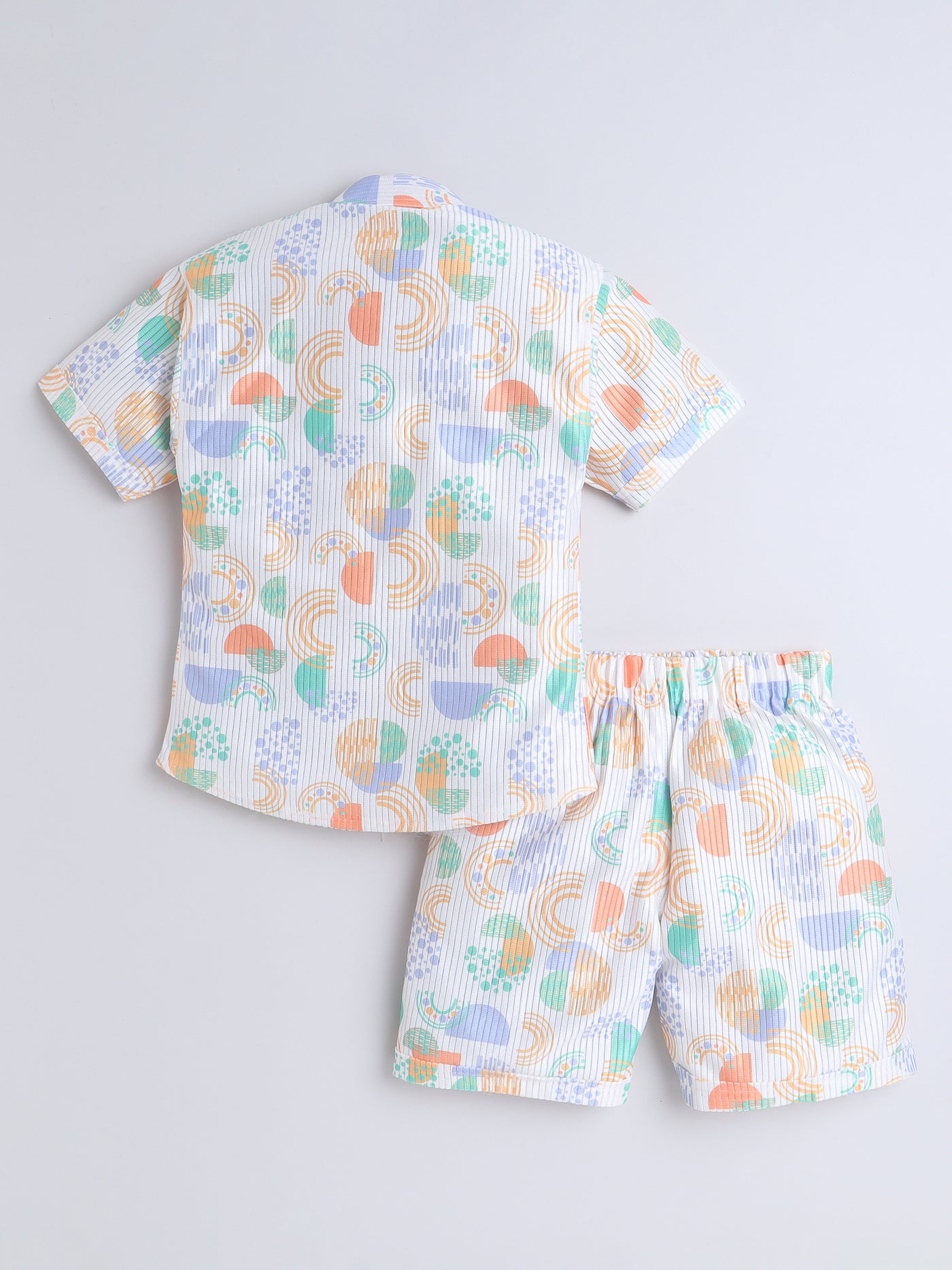 Boys Half Sleeves Printed Shirt & Shorts Set