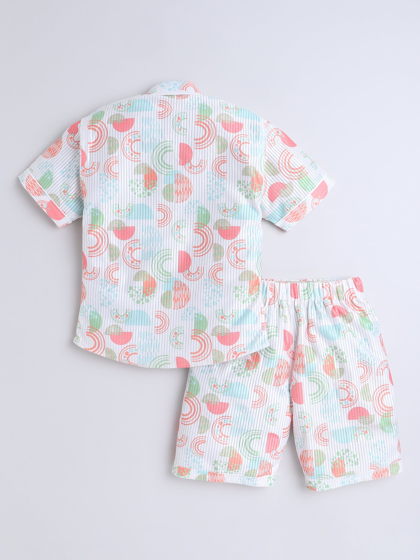Boys Half Sleeves Printed Shirt & Shorts Set