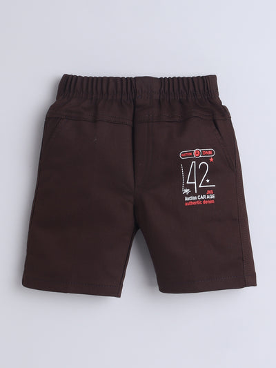 Boys Half Sleeves Printed Shirt & Shorts Set