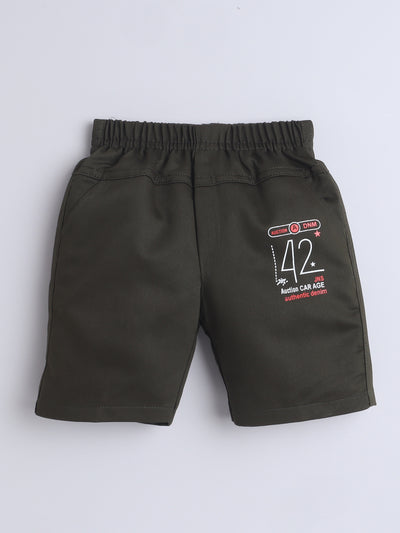 Boys Half Sleeves Printed Shirt & Shorts Set