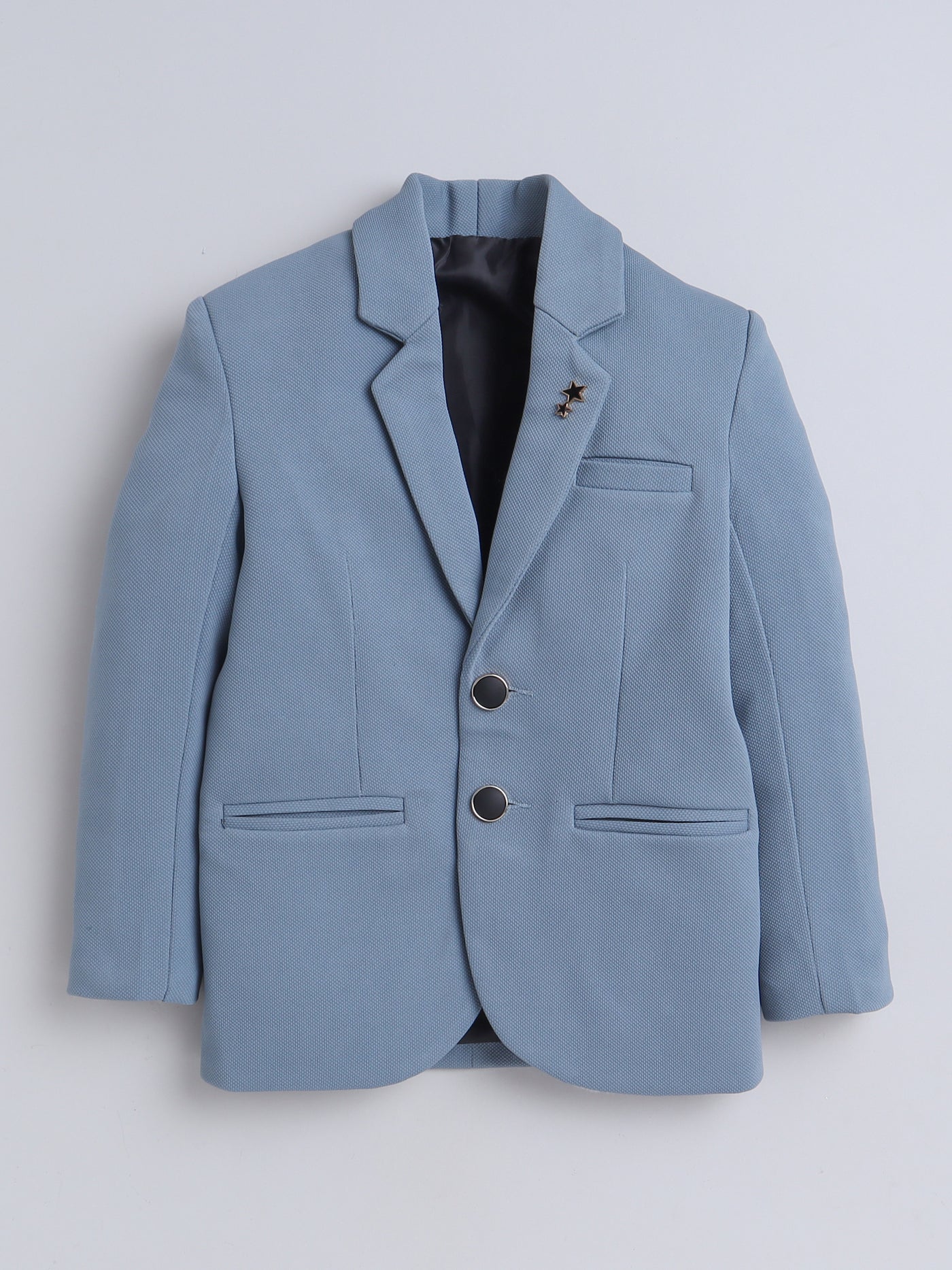 Boys Full Sleeves Solid Blazer