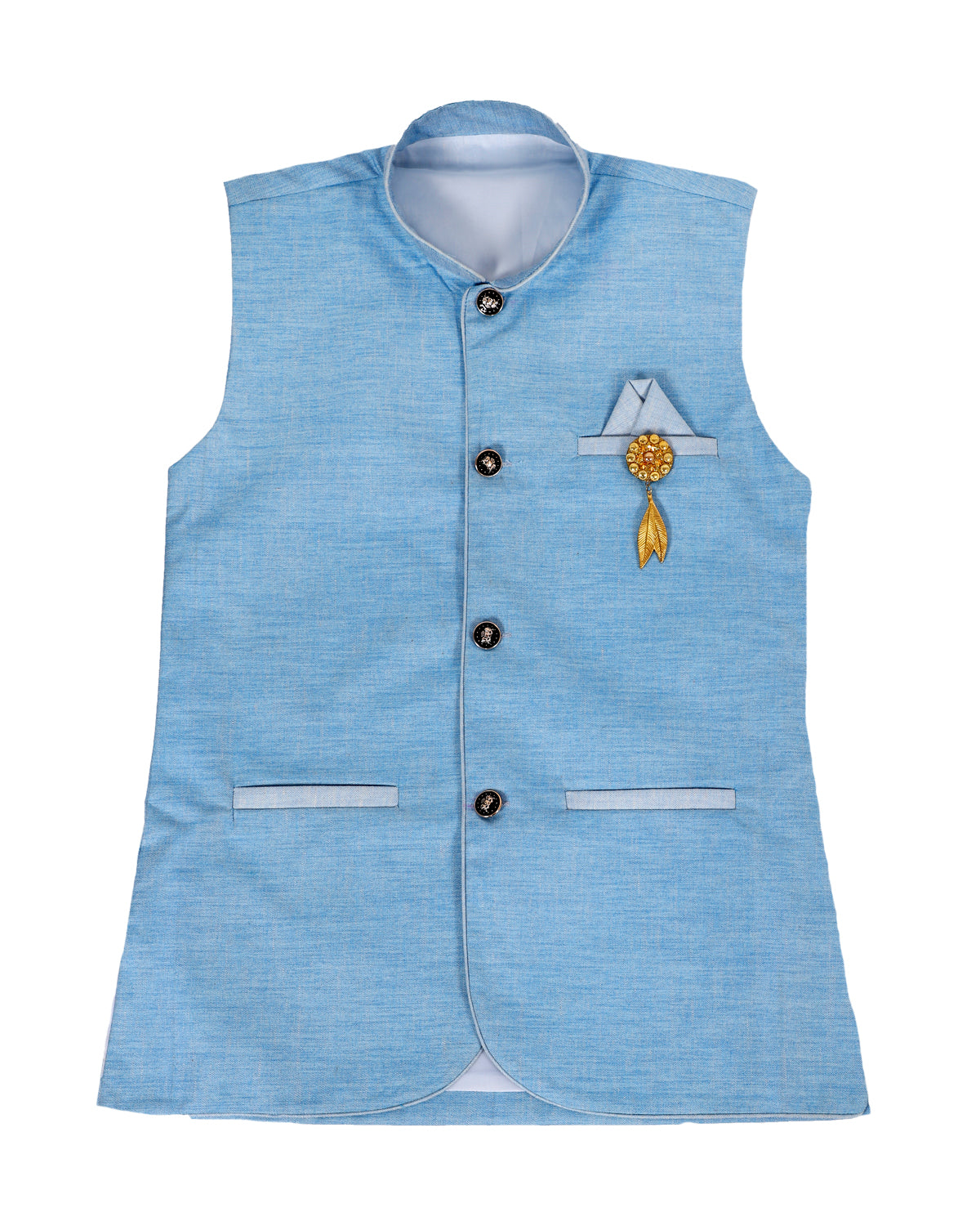 Boys Solid Waistcoat